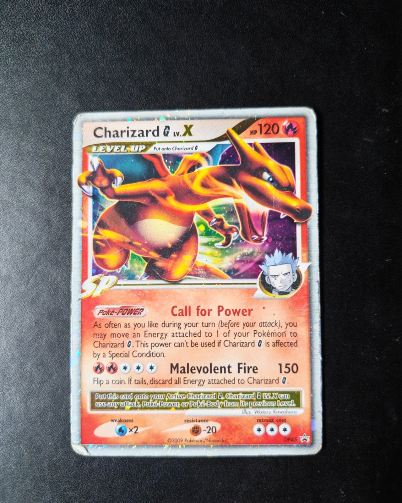 Charizard lv. X dp45, Ophalen of Verzenden, Zo goed als nieuw, Losse kaart, Foil
