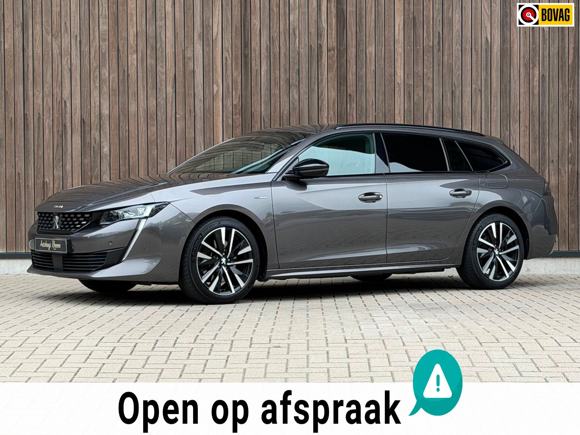 Peugeot 508 SW 1.6 HYbrid 225 GT / Adaptief Cruise /, Auto's, Peugeot, Gebruikt, Zwart, 4 cilinders, Automatische klimaatregeling