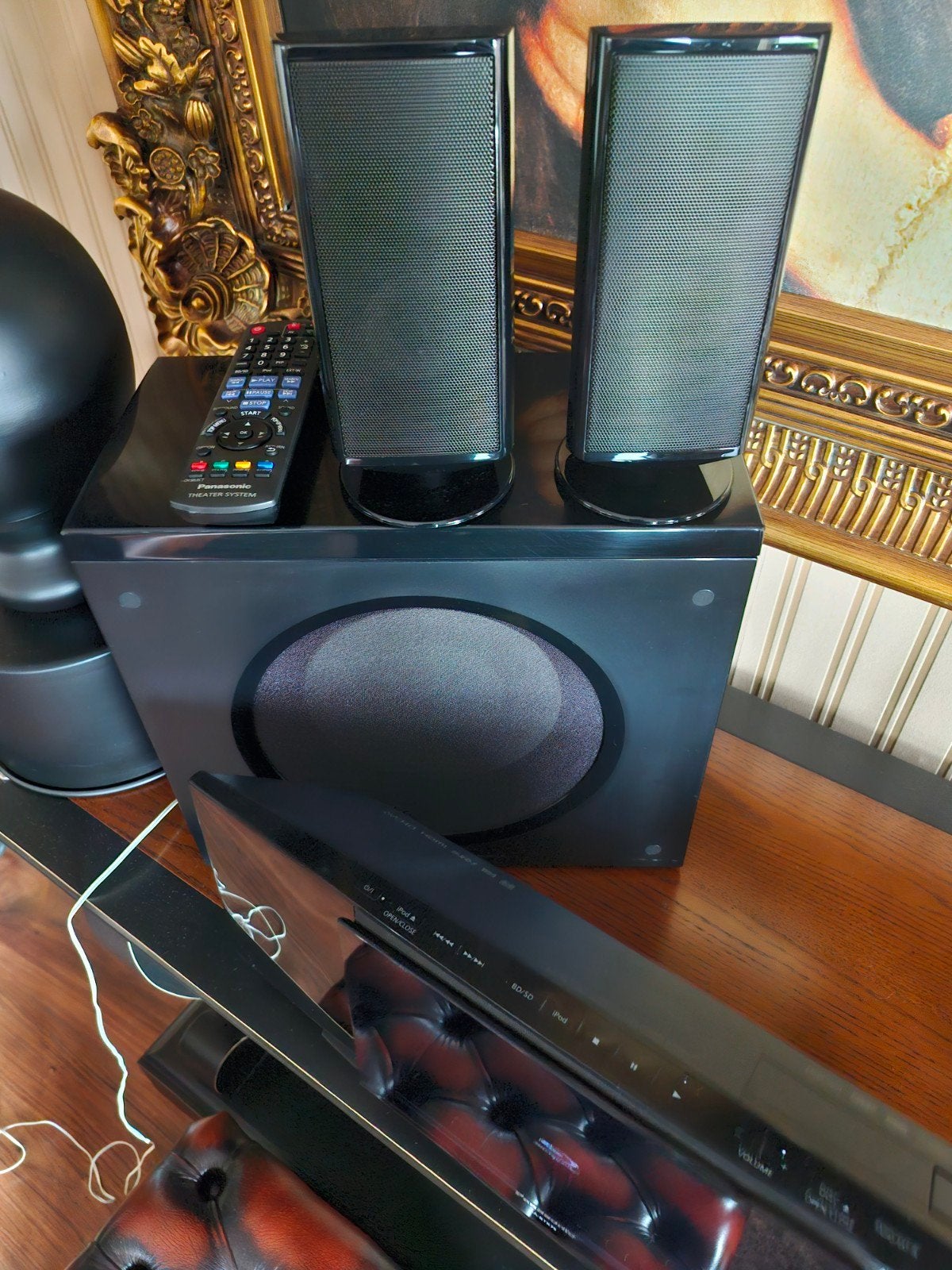 Bluray speler met home cinema set Panasonic, Panasonic, 70 watt of meer, Ophalen of Verzenden, Zo goed als nieuw