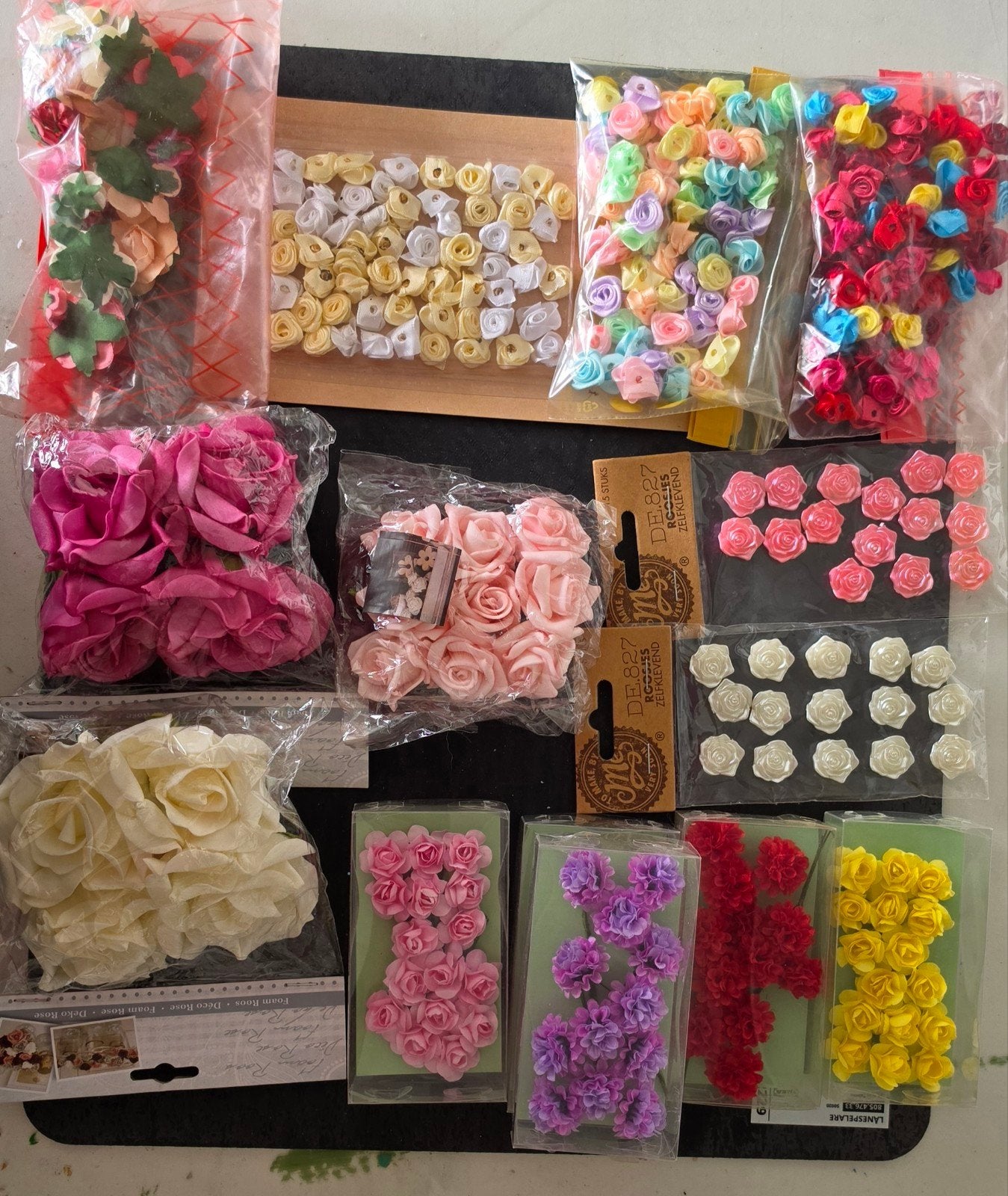 bloemenpakket scrapbook / kaarten maken / hobby – nieuw, Geschikt voor karton, Nieuw, Meerkleurig, Knutselmateriaal