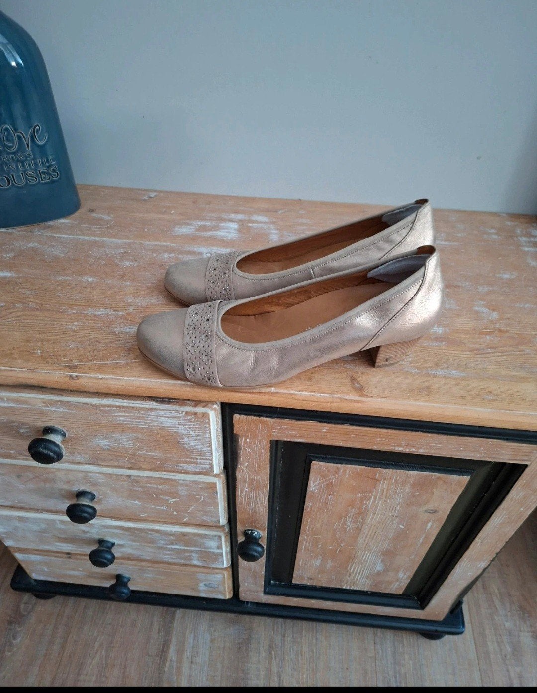 🌴 Gabor dames pumps maat 44,5 (10) wijdte G, Pumps, Beige, Gabor, Ophalen of Verzenden