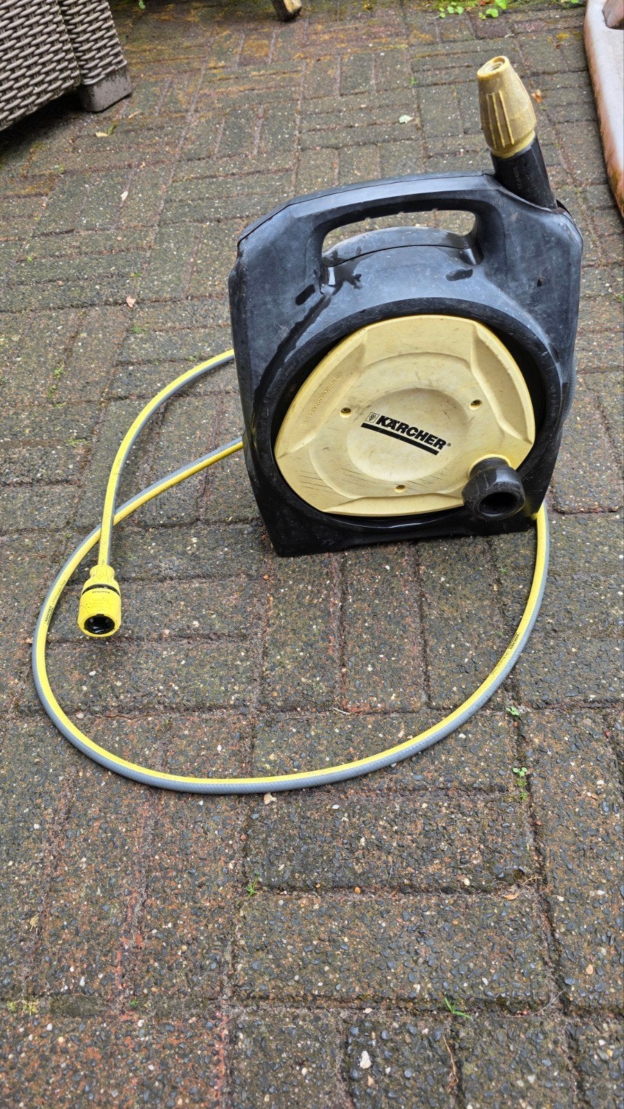 Kärcher Tuinslanghaspel met slang 10 m, Ophalen, Gebruikt, Tuinslanghaspel