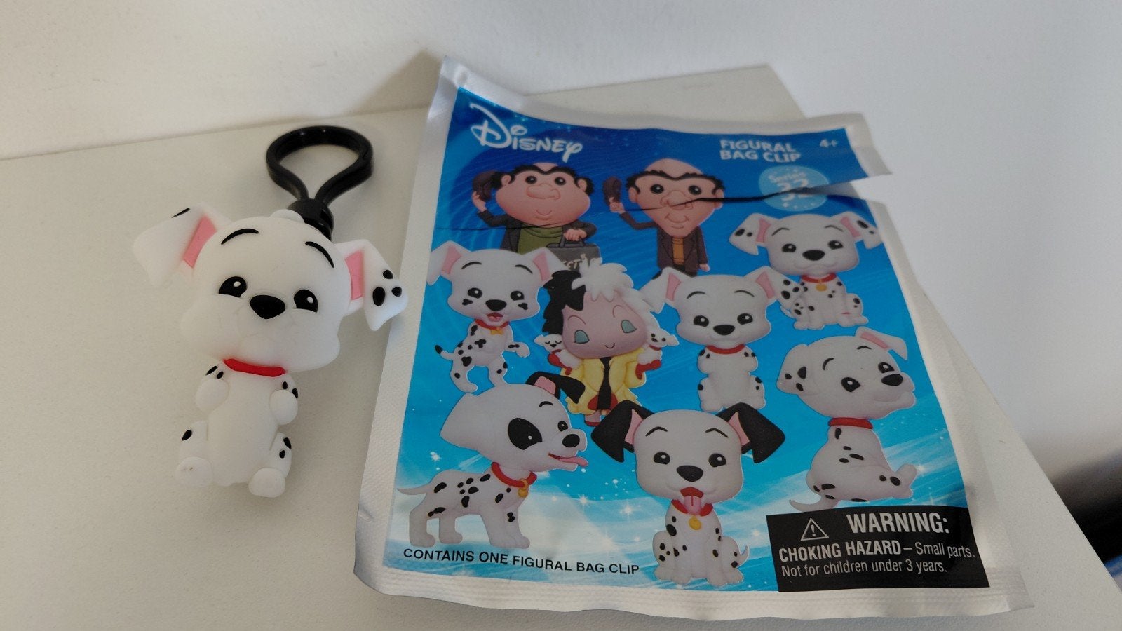 Disney figural keyring 101 dalmatiers puppy, Ophalen of Verzenden, Overige figuren, Zo goed als nieuw, Beeldje of Figuurtje
