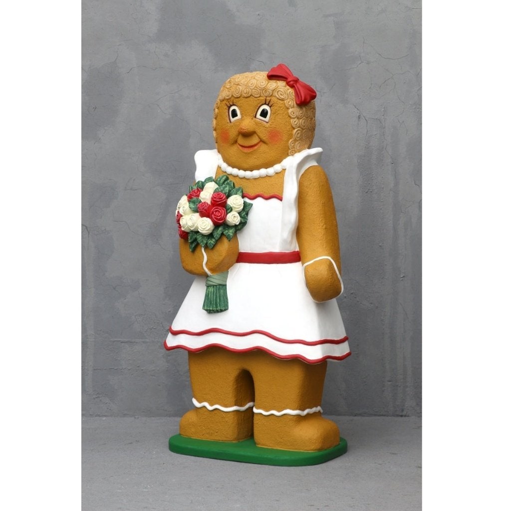 Gingerbread Woman with Flowers Hoogte 191 cm