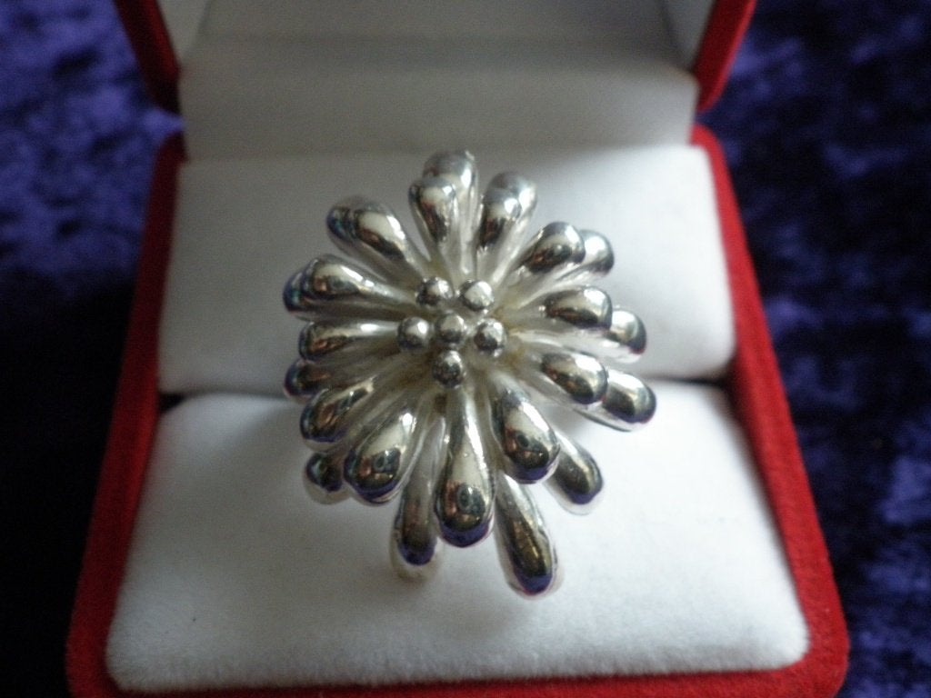 Mooie Aparte Zilveren Ring - maat 16 3/4 - 17, Verzenden, Zilver, Ring