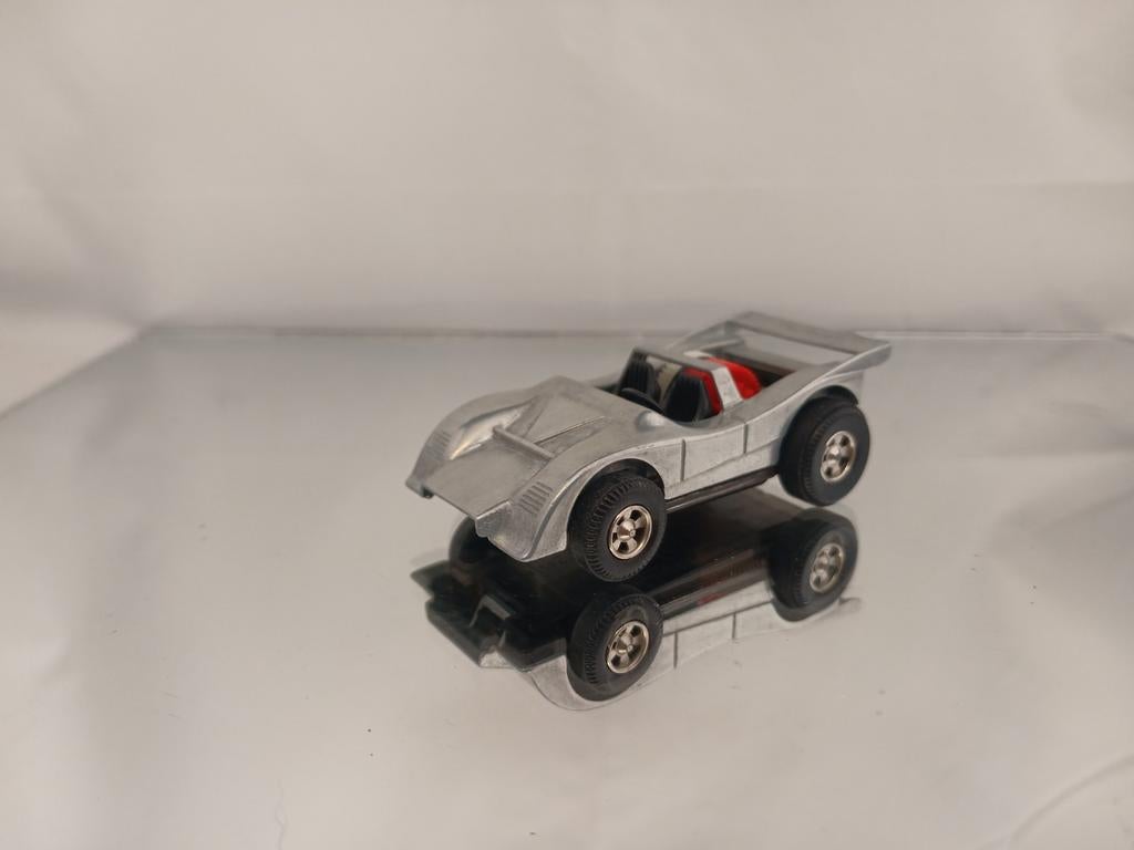 Darda Raceauto Zilver 1:60 - Vintage Speelgoed, Ophalen of Verzenden, Zo goed als nieuw, Auto