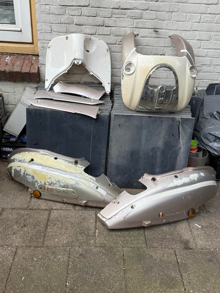 Retro scooter kappen set - Senzo - Opknapper, Ophalen of Verzenden, Gebruikt, Kap, Overige merken