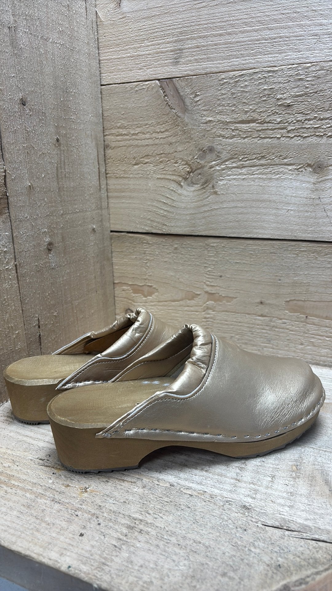 Once Doce handgemaakte leren clogs maat 40., Overige kleuren, Nieuw, Sandalen of Muiltjes, Ophalen of Verzenden
