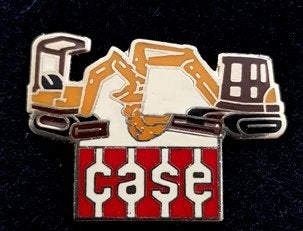 Case pin met 2 kranen in emaille, Verzenden, Nieuw, Transport, Speldje of Pin