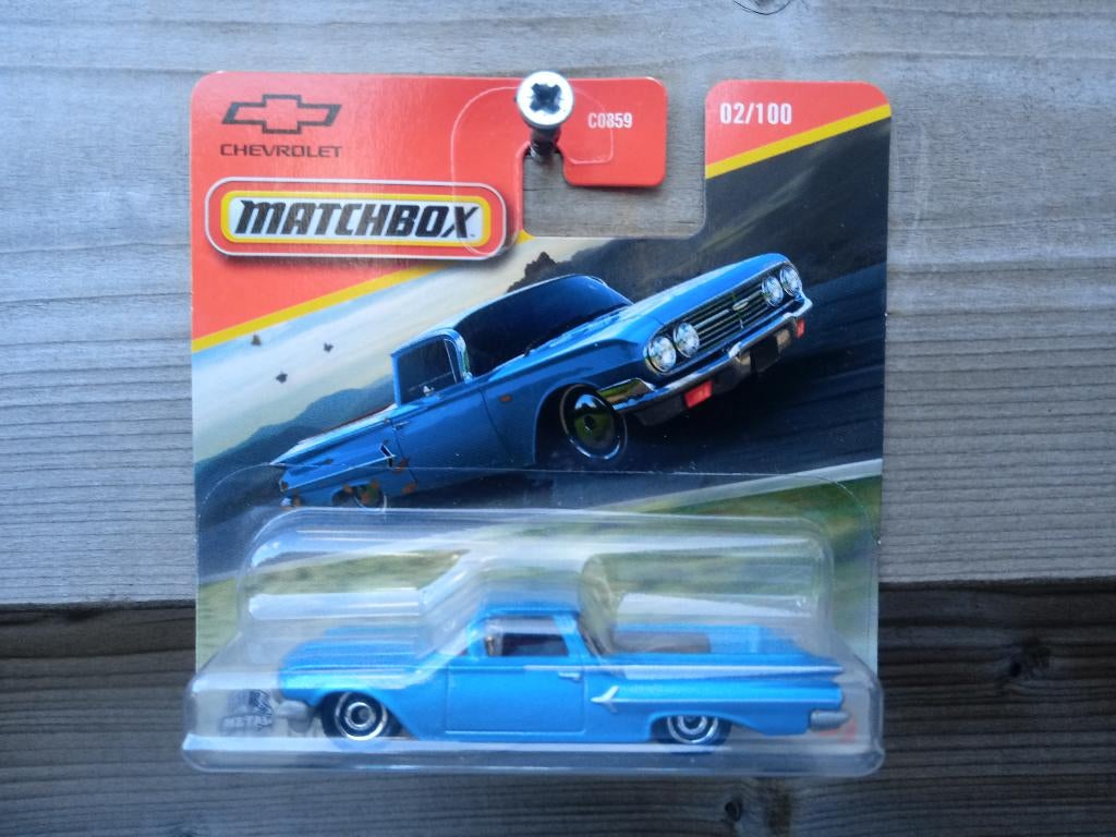 Chevrolet El Camino '60 Matchbox, Hobby en Vrije tijd, Modelauto's | Overige schalen, Ophalen, Nieuw, Auto