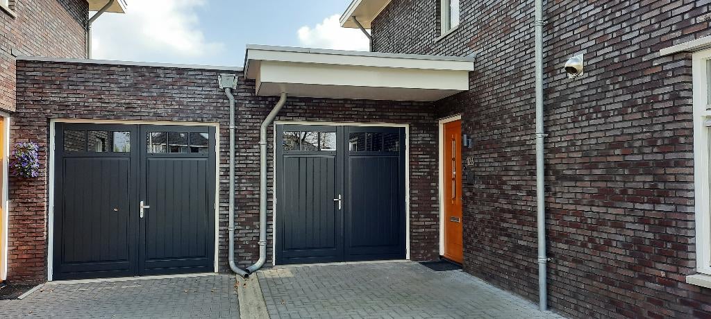 Geisoleerde garagedeuren, garagedeuren op maat ., Verzenden, Hout, 120 cm of meer, 215 cm of meer