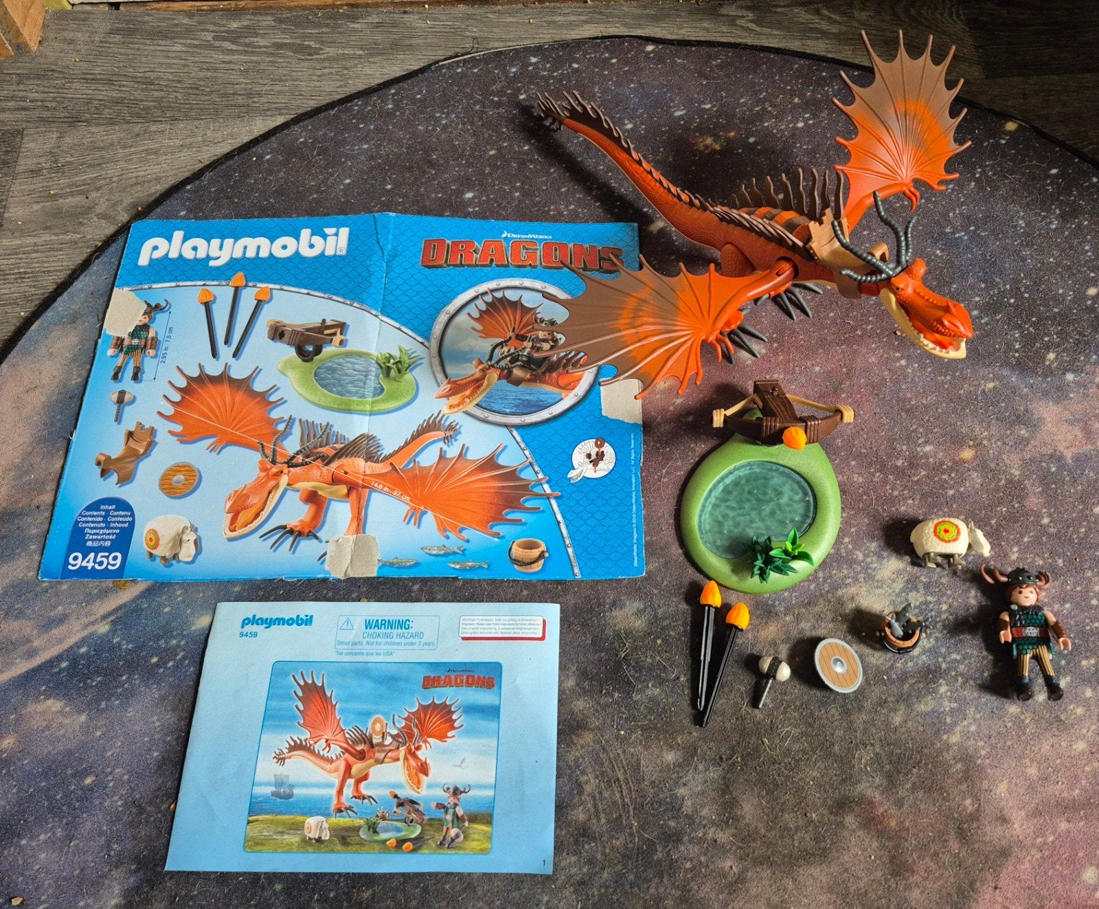 Playmobil Dragons 9459 Snotvlerk en Haaktand, Ophalen of Verzenden, Zo goed als nieuw, Jongen of Meisje