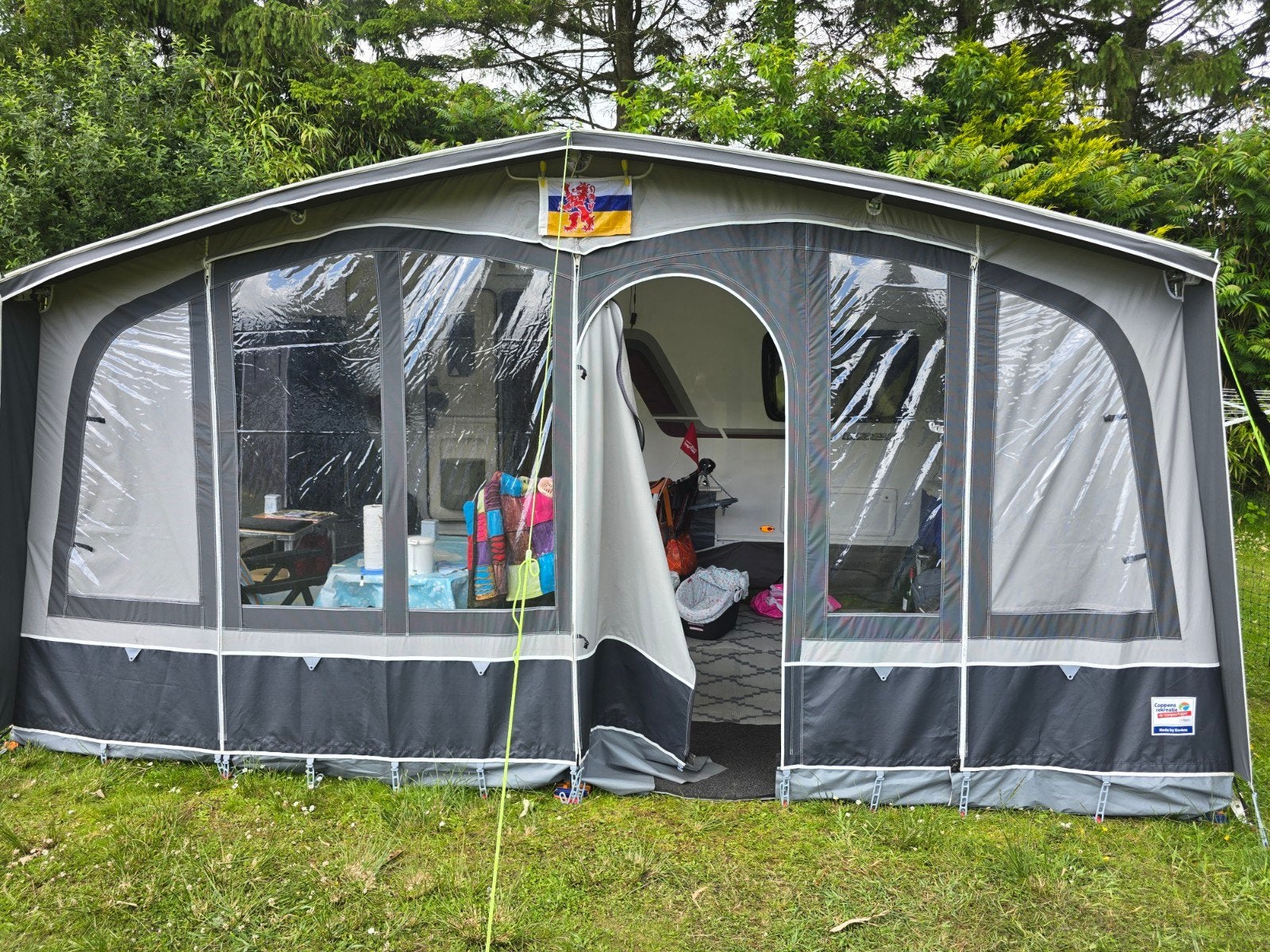 Caravan voortent Dorema Octavia 300 met luifel, Ten Cate All Season 240g/m2, Ophalen of Verzenden, Zo goed als nieuw, Dorema
