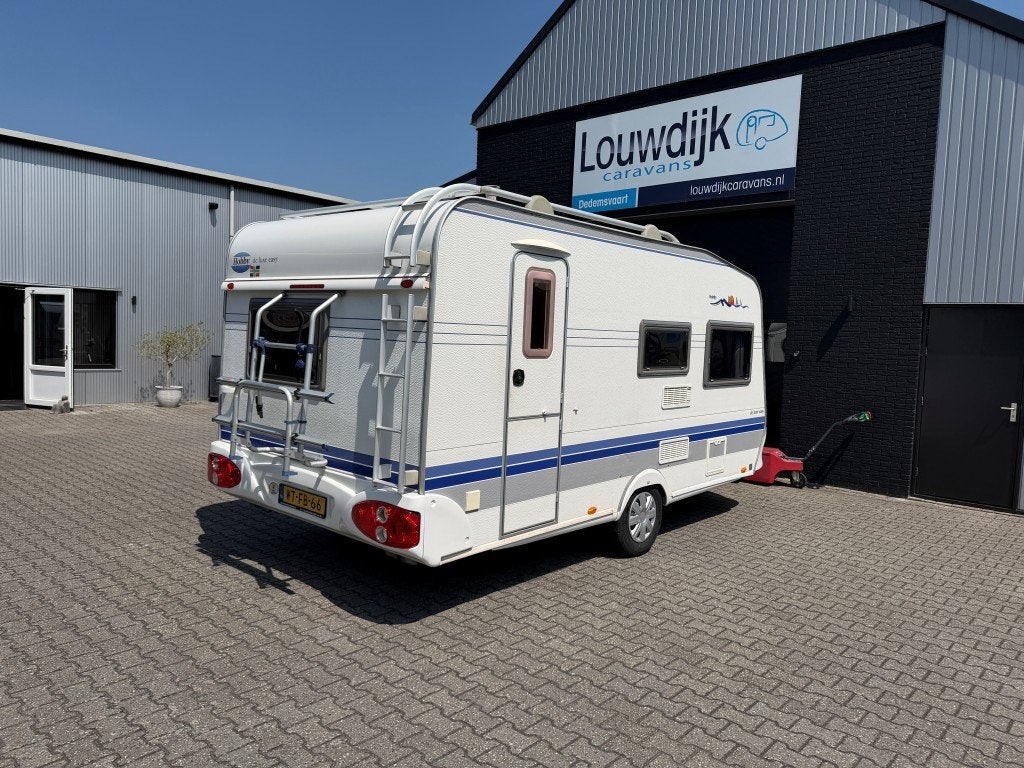 HOBBY De Luxe 440 SF ’06 (Vastbed, Treinzit), Caravans en Kamperen, Caravans, Vast bed, Hobby, Bedrijf, Treinzit