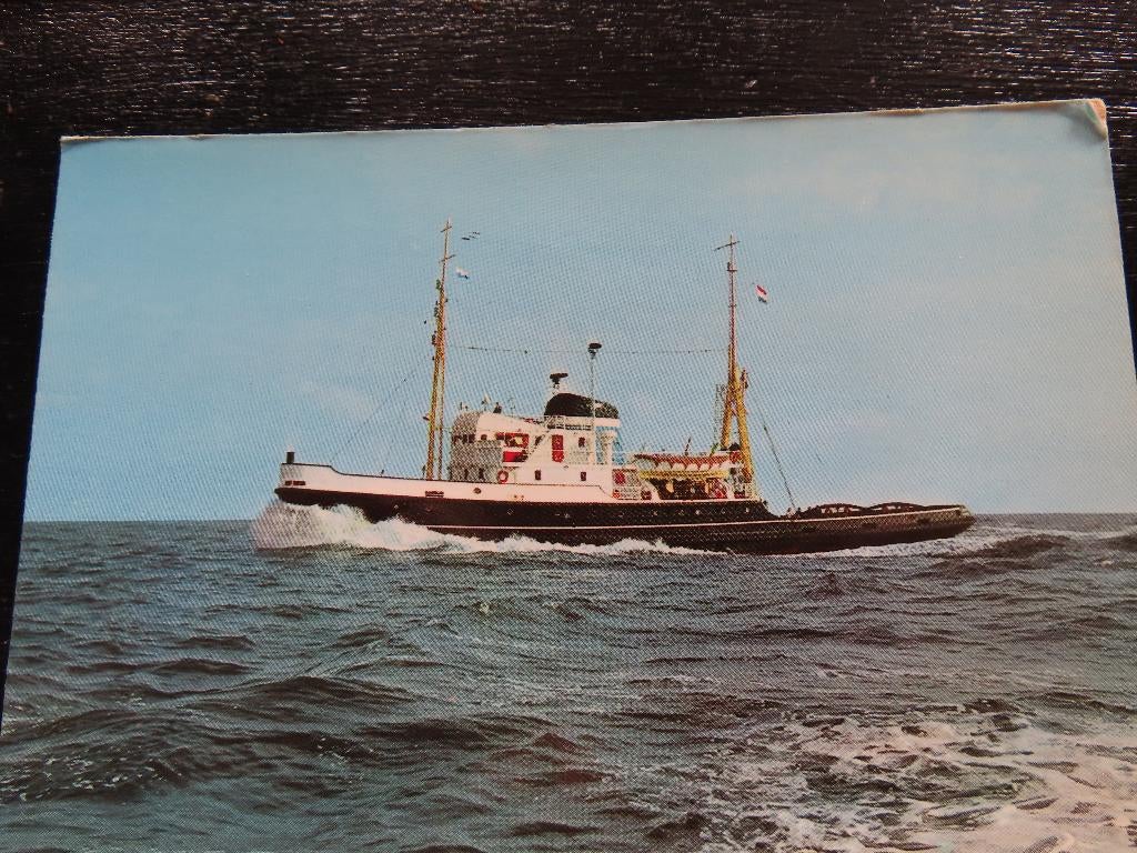 ansichtkaart sleepboot "Utrecht" Wijsmuller, Ophalen of Verzenden, Motorboot, Kaart, Foto of Prent