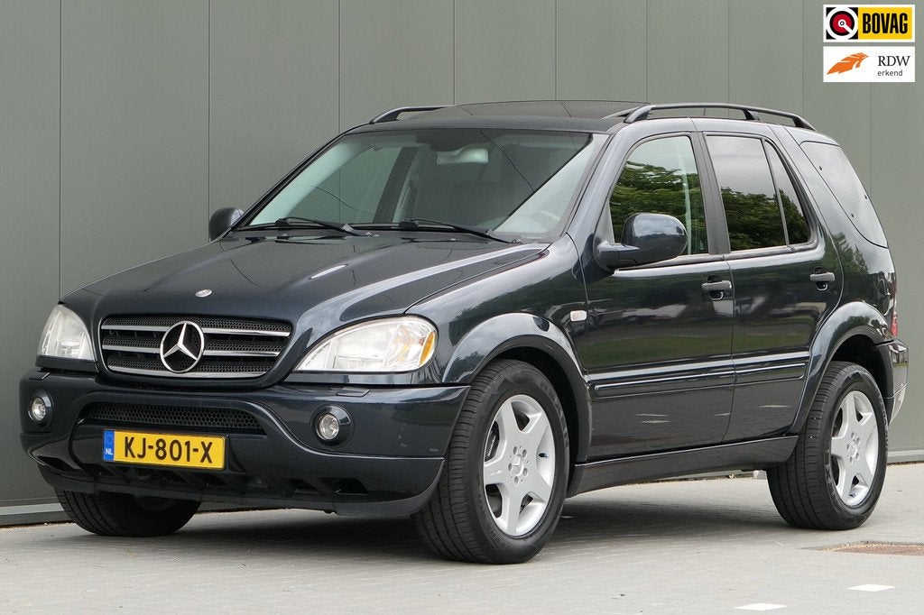 Mercedes-Benz M-klasse AMG 55 V8 Youngtimer Trekhaak Schuifd, Auto's, Mercedes-Benz, Bedrijf, Te koop, M-Klasse, 4x4, ABS, Airbags