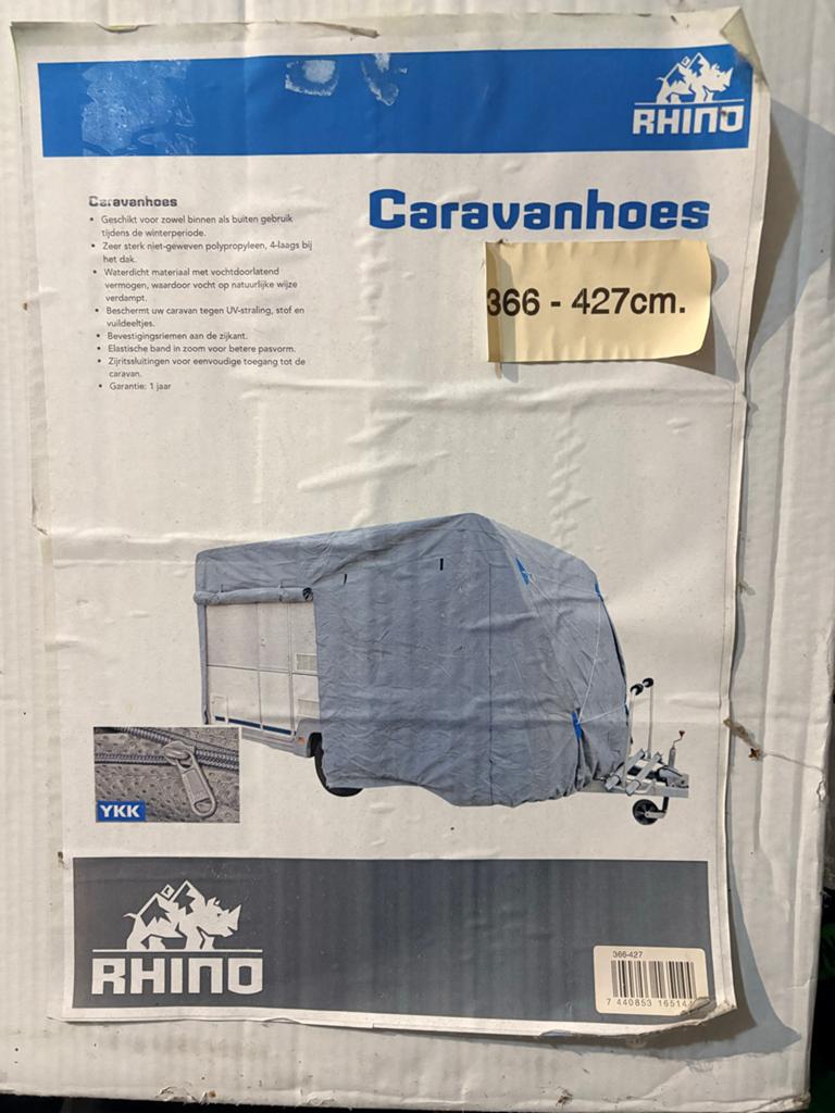 Caravanhoes 366-427 cm - Waterafstotend & Ademend, Ophalen, Zo goed als nieuw