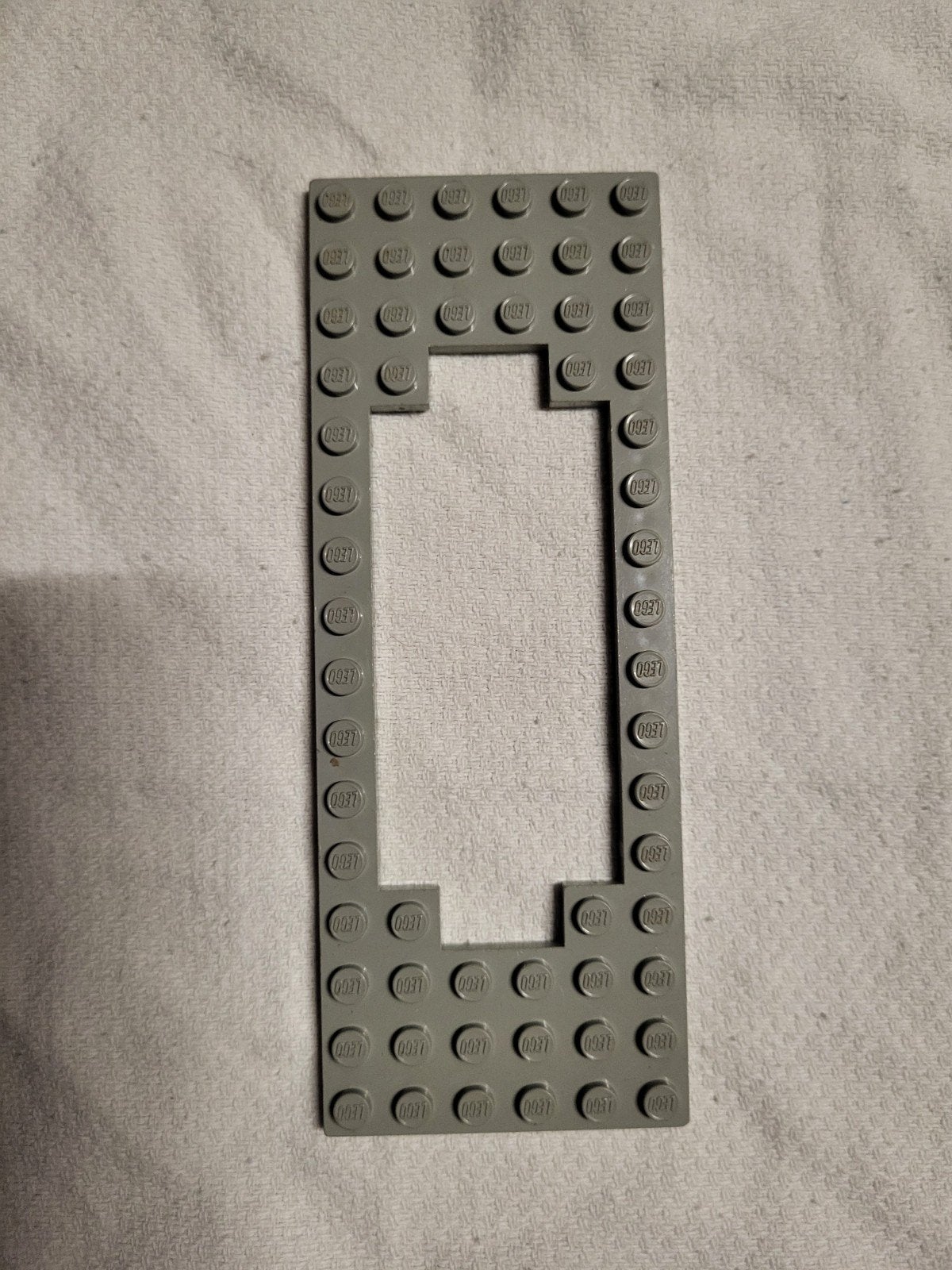 Lego trein blauwe rails locomotief bouw bodem plaat Grijs., Ophalen of Verzenden, Gebruikt, Losse stenen, Lego