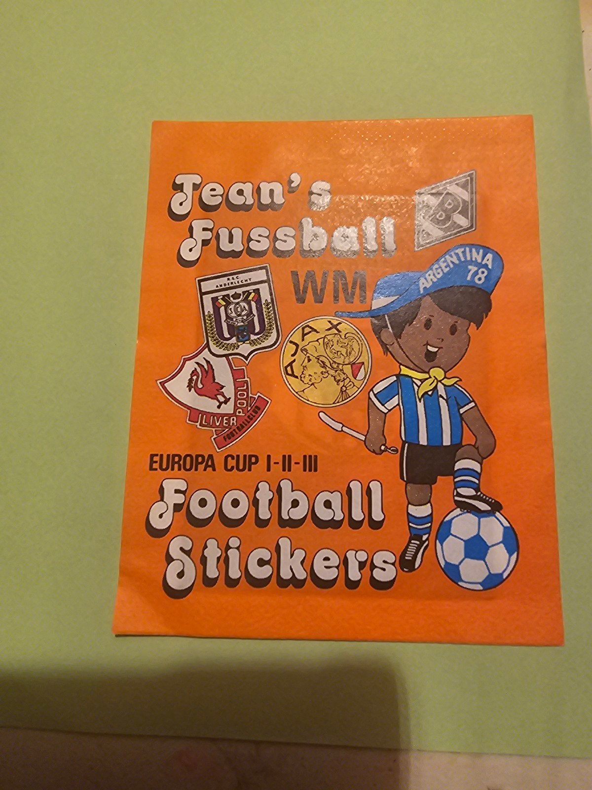 Jean's Fussball WM Europa Cup, Ophalen of Verzenden, Nieuw, Buitenlandse clubs, Poster, Plaatje of Sticker