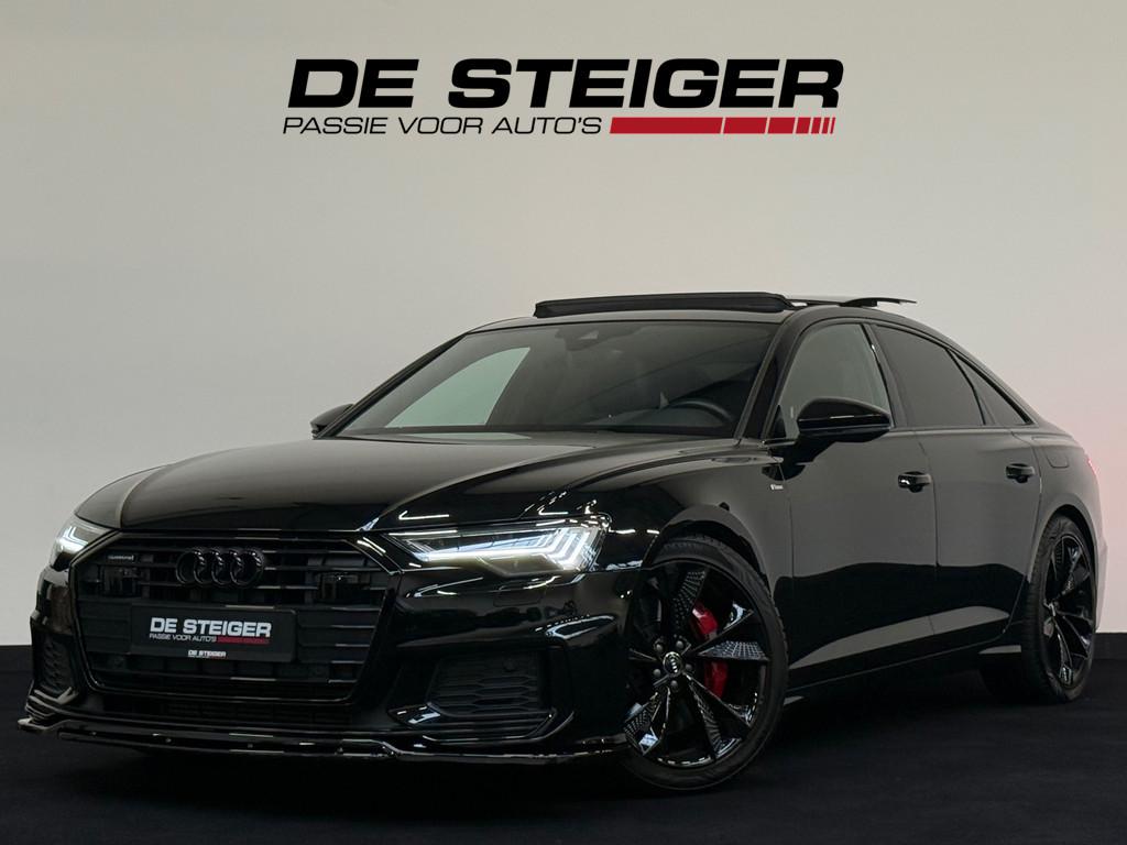 Audi A6 Limousine 55 TFSI e quattro S6 Competition ACC Pano, Auto's, Gebruikt, Zwart, 4 cilinders, Alcantara