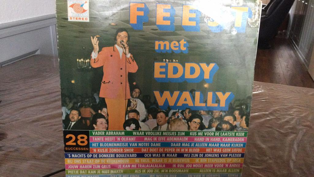 Feest met Eddy Wally Telstar lp, Ophalen of Verzenden, Gebruikt, Overige formaten, Nederlandstalig