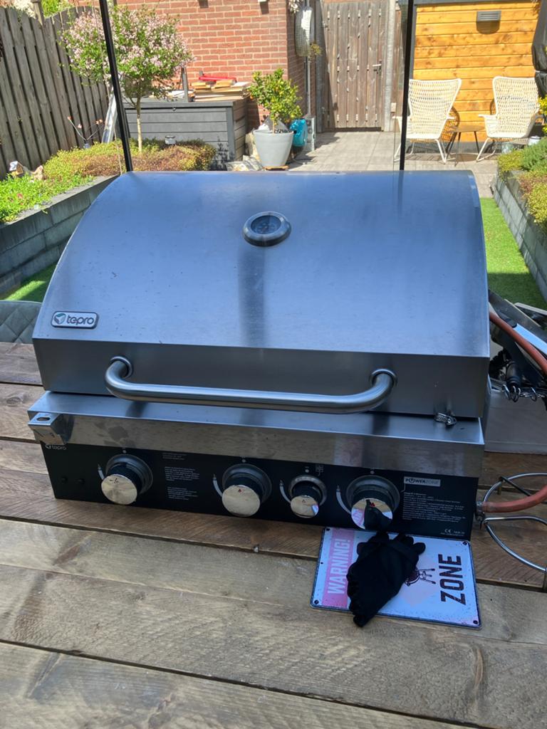 Tepro Gas BBQ Bovenstel - Inbouwmodel (65,5x50x45cm), Tuin en Terras, Gasbarbecues, Ophalen, Gebruikt