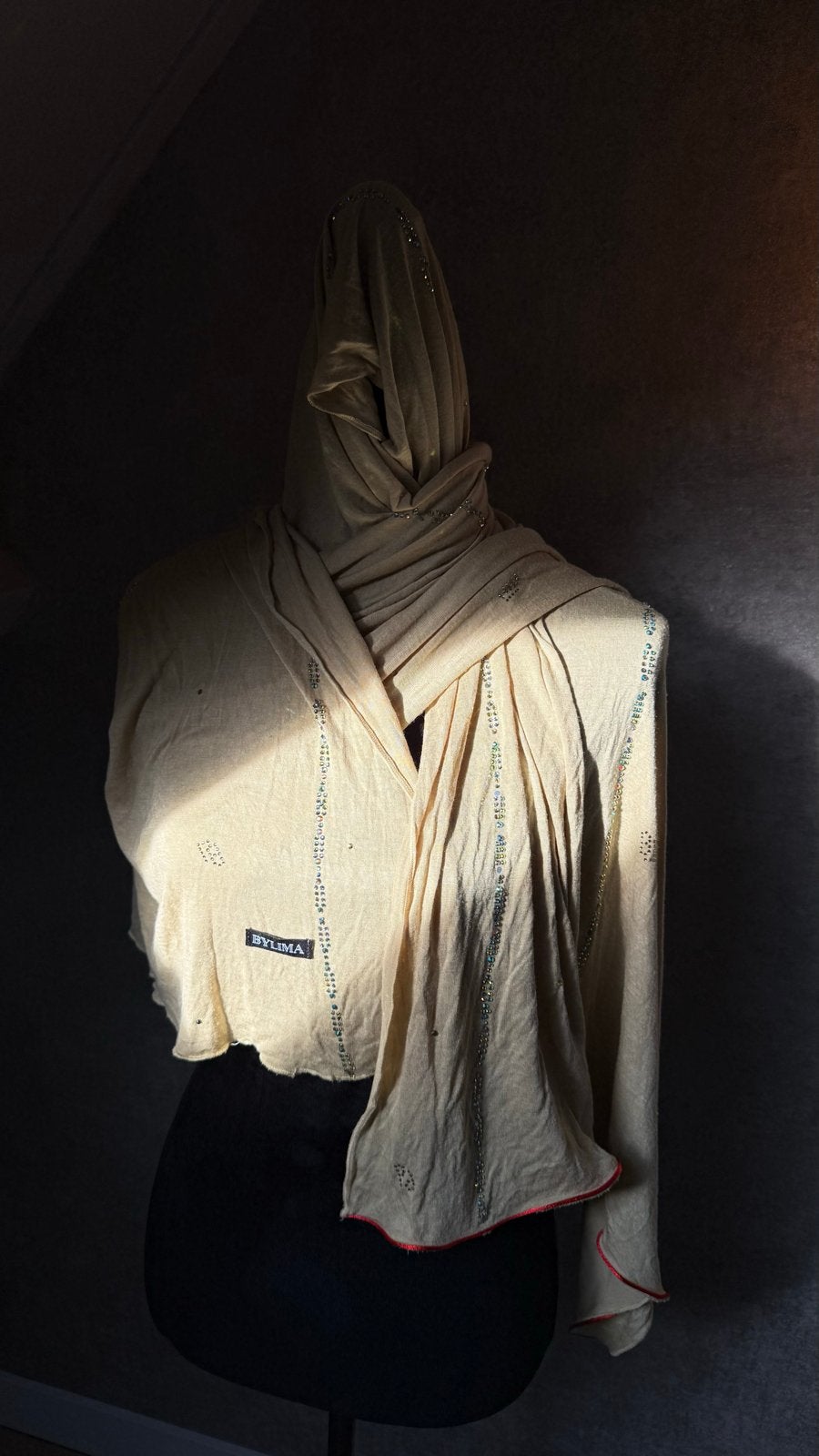BYLIMA Hijab/Sjaal met strass steentjes, Ophalen of Verzenden, Zo goed als nieuw
