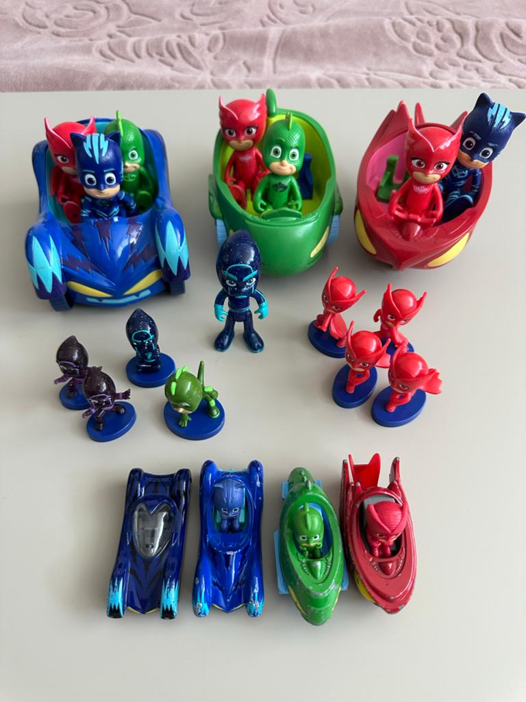 PJ Masks Speelgoedset: Figuren en Voertuigen, Kinderen en Baby's, Ophalen of Verzenden, Gebruikt