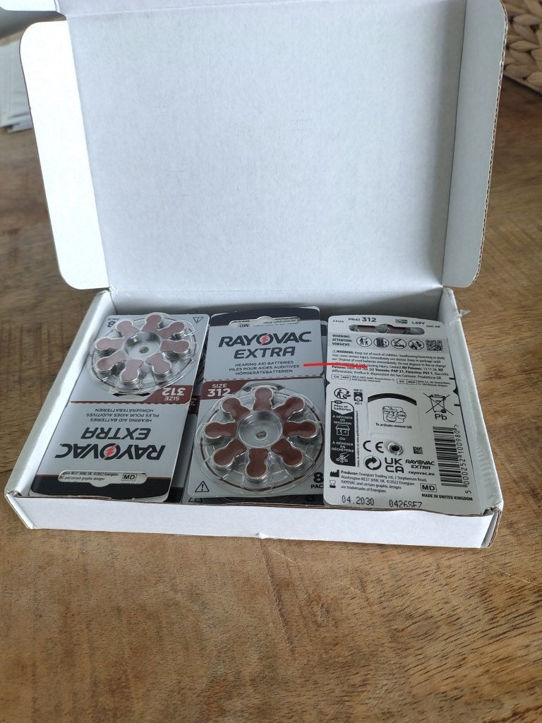 Rayovac Extra gehoorapparaatbatterijen - Maat 312, Ophalen of Verzenden, Nieuw