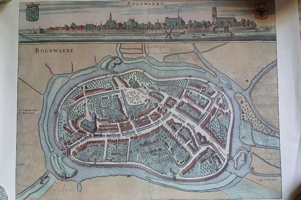 Stadsplattegronden Friesland, Ophalen, Overige typen, Zo goed als nieuw, 1800 tot 2000