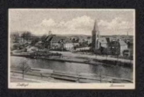 Delfzijl Panorama Kerk., Ophalen of Verzenden, 1920 tot 1940, Gelopen, Groningen