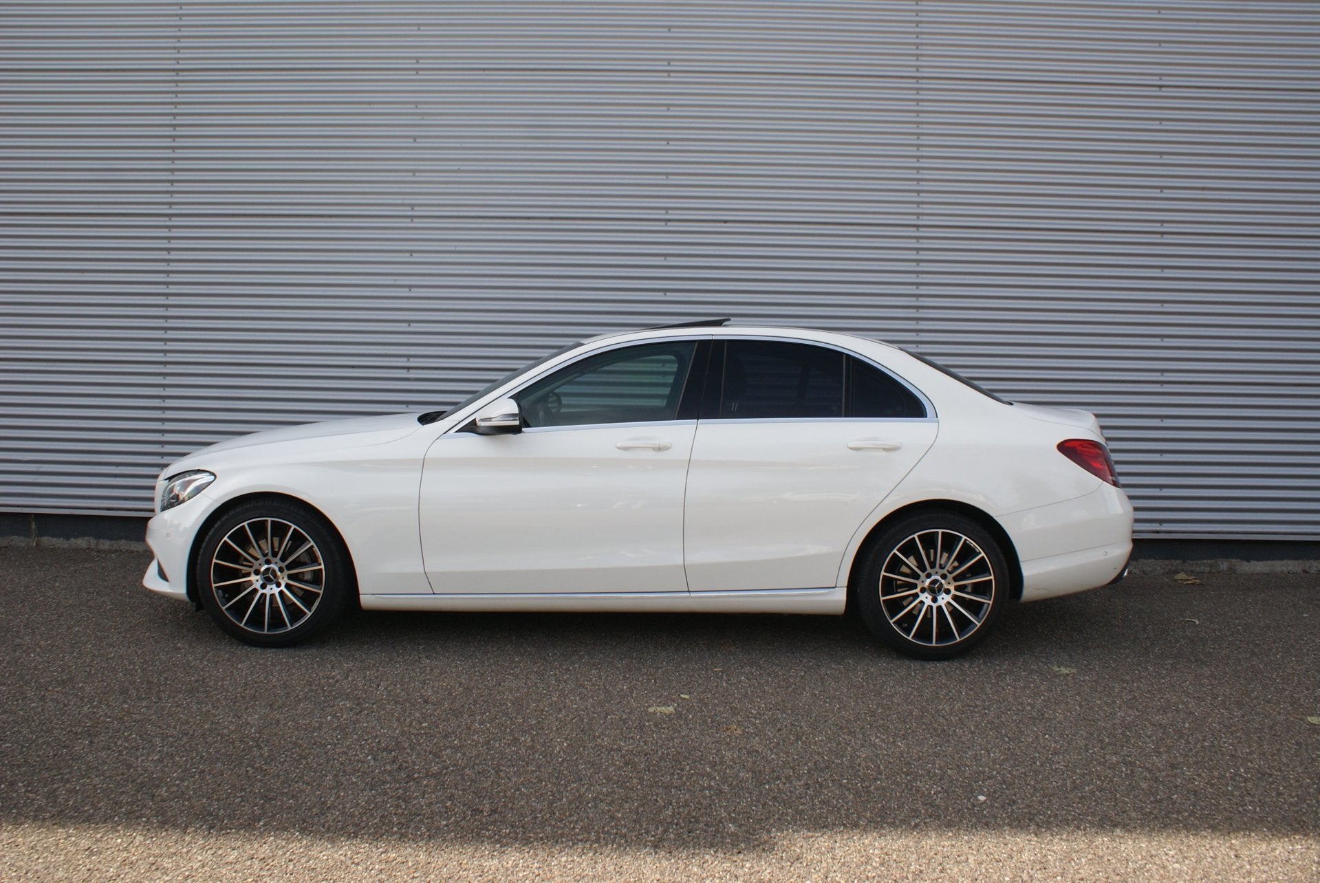 Mercedes-Benz C-klasse 200 Prestige | Schuifdak | Led | Stoe, Automaat, 4 cilinders, Leder en Stof, Wit