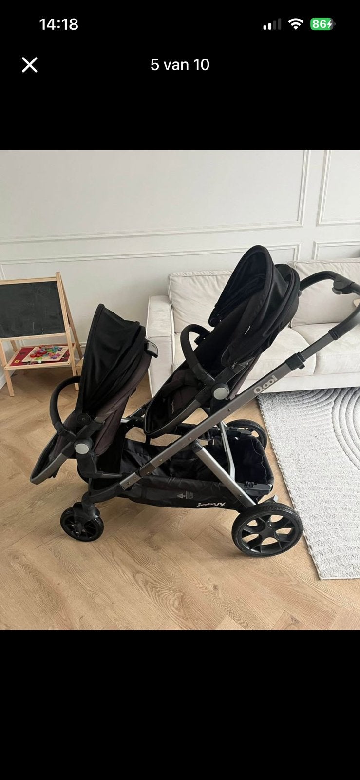 Joovy duo kinderen, Ophalen, Zo goed als nieuw