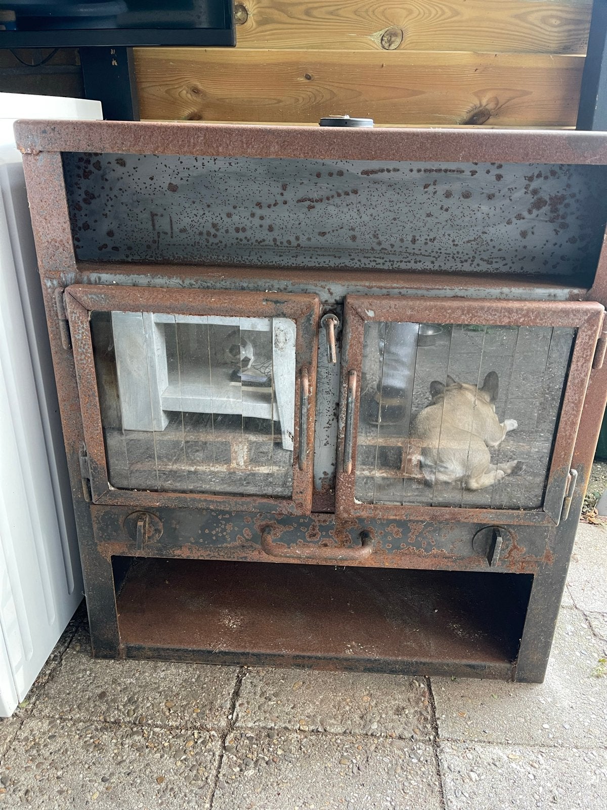 Oude Houthaard - Robuust en Functioneel, Huis en Inrichting, Haarden, Ophalen, Gebruikt, Vrijstaande haard, Houthaard