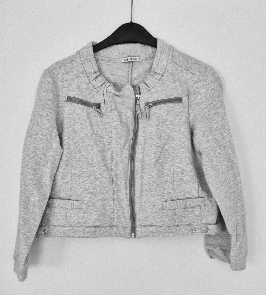 Les Bleus vestje, mt 44, 100% katoen, Kleding | Dames, Maat 42/44 (L), Ophalen of Verzenden, Zo goed als nieuw, Grijs
