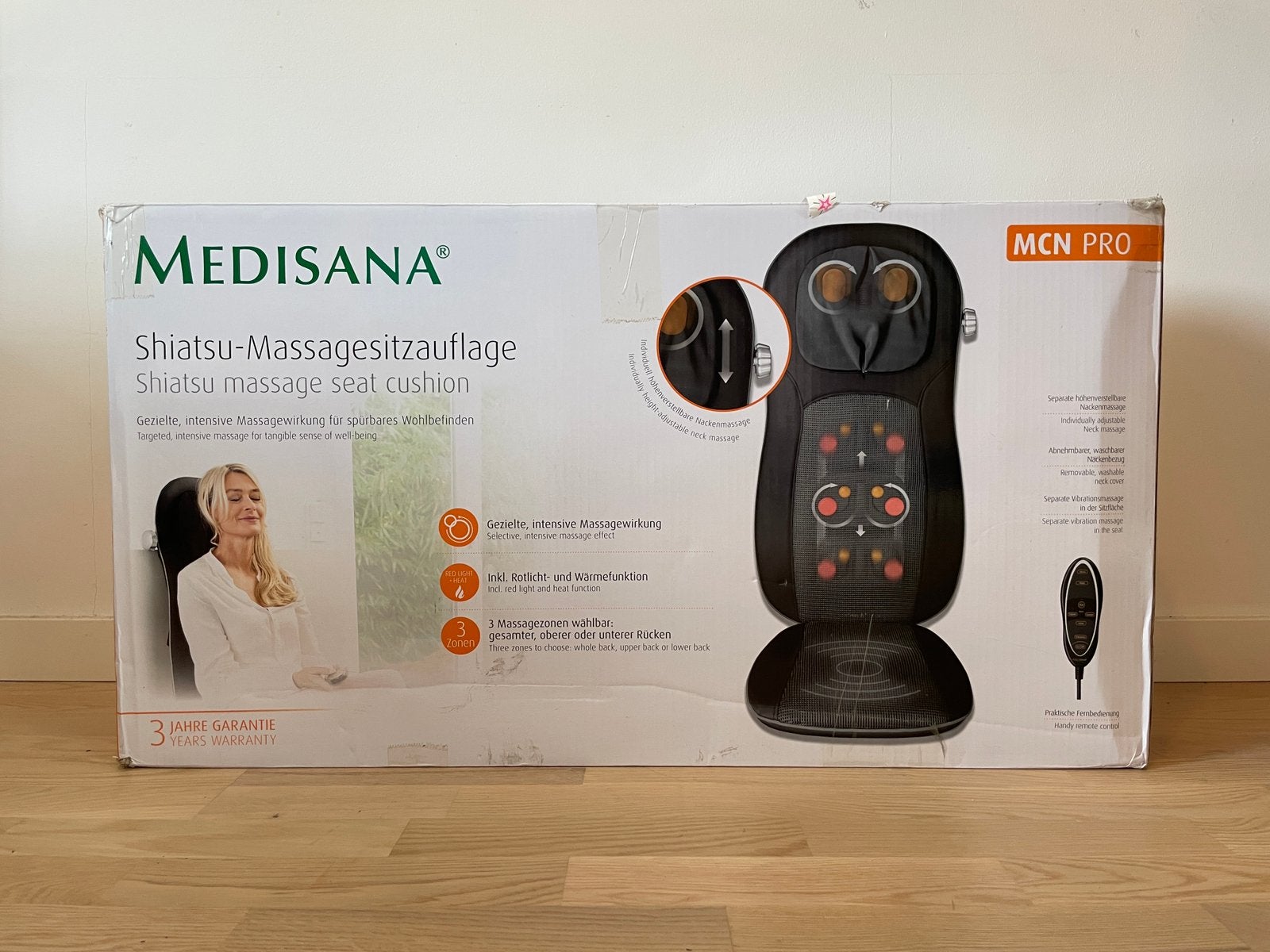 Medisana MCN Pro massage stoel kussen shiatsu, Ophalen, Zo goed als nieuw, Massagestoel of Kussen