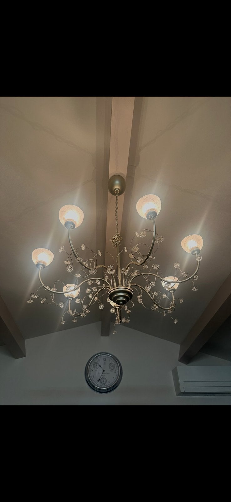 Lamp ikea hanglamp kroonluchter luster compleet + 1 gratis, Ophalen, Zo goed als nieuw