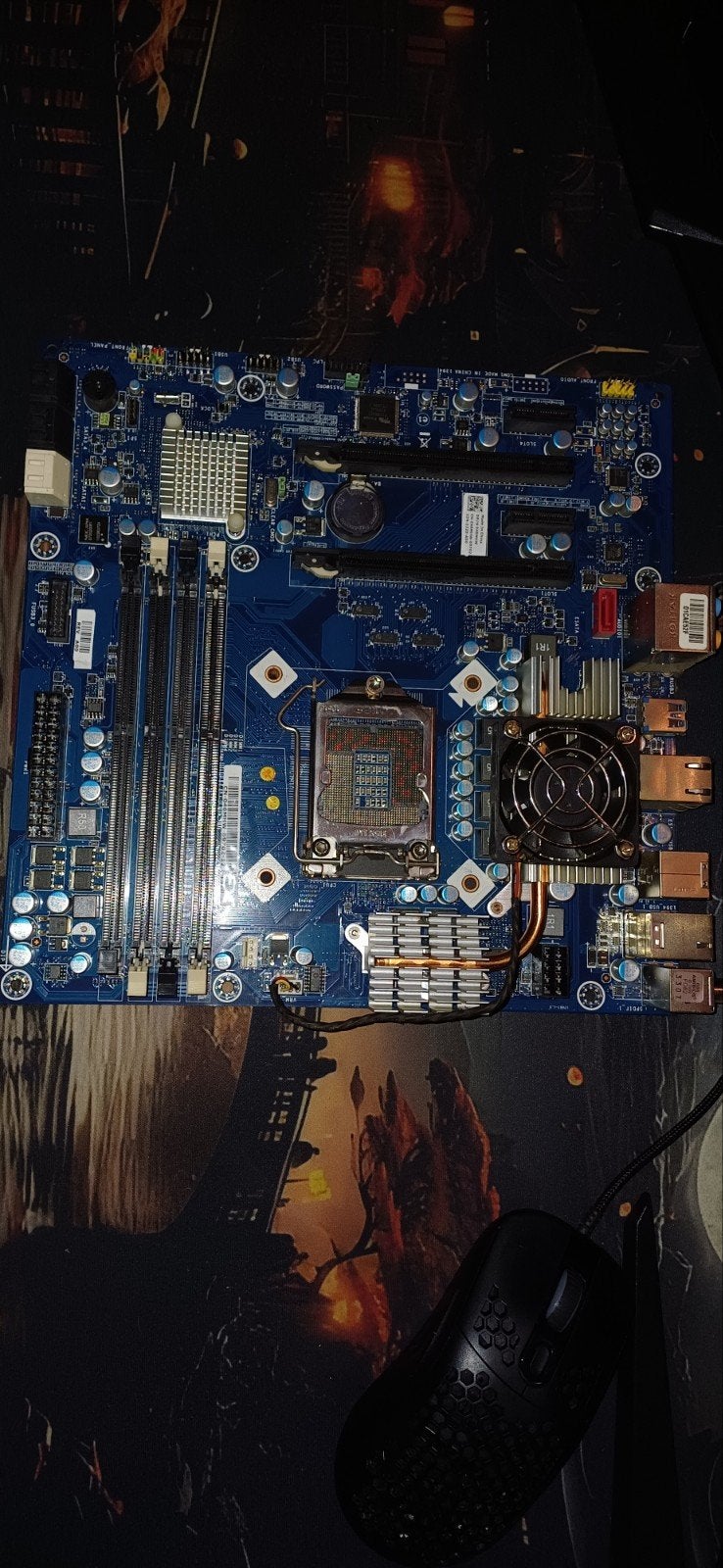 Moederbord met Intel Core processor en DDR3 geheugen, Computers en Software, Gebruikt, DDR3, Ophalen of Verzenden, Micro-ATX