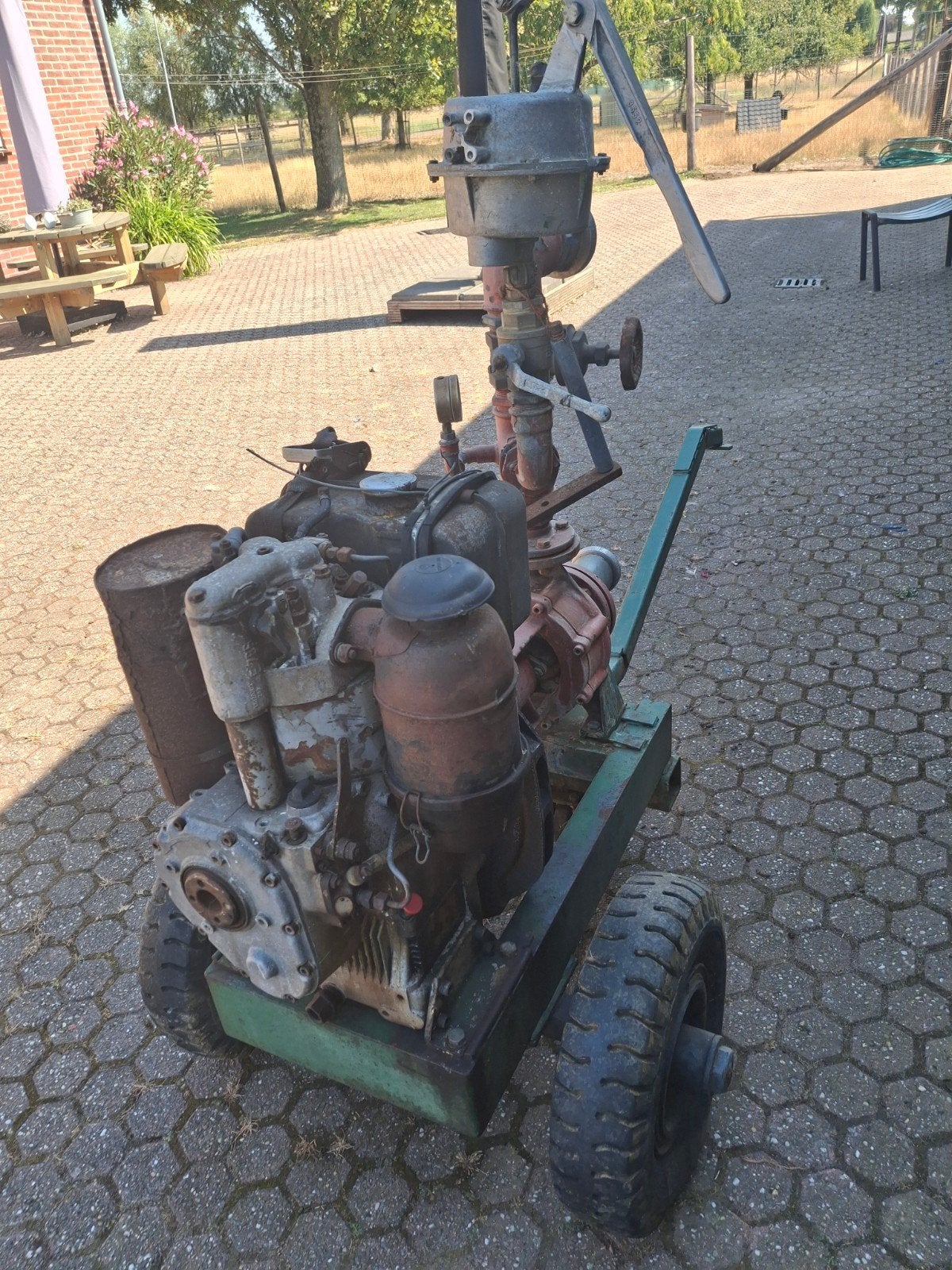 water pomp, Ophalen, Dieselmotor, Minder dan 1400 rpm