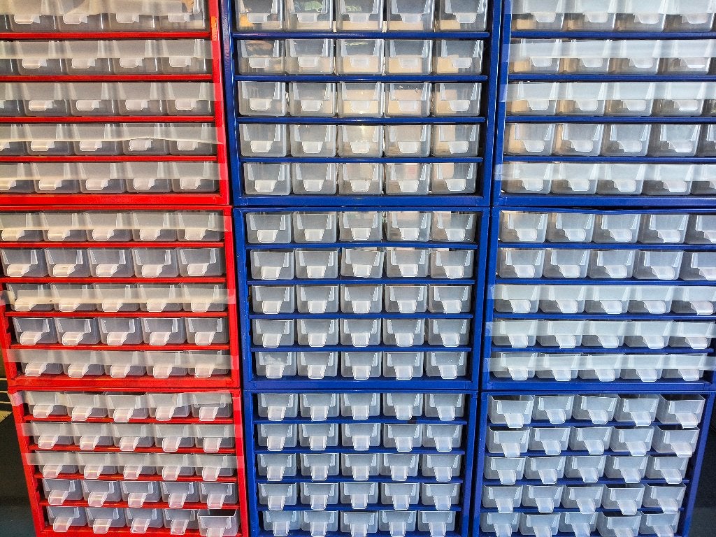 ladekast opbergsysteem voor kleine onderdelen: 12x25 laden, Ophalen of Verzenden, Gebruikt
