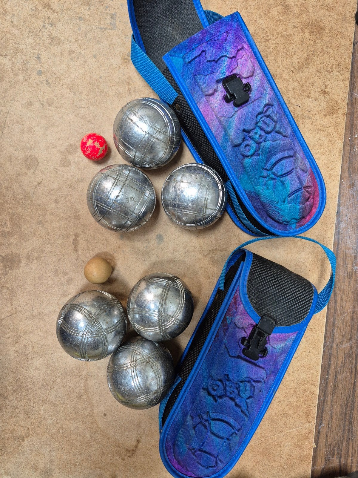 Jeu de boules ballen - 2 sets, weinig gebruikt, Ophalen of Verzenden, Zo goed als nieuw