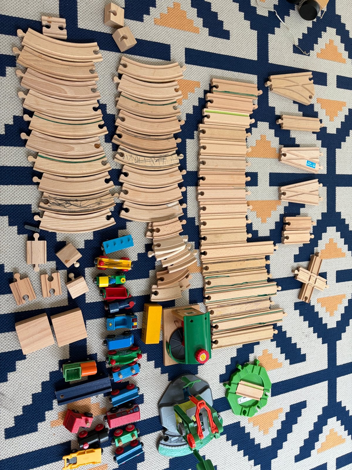 Houten trein set, Ophalen, Gebruikt