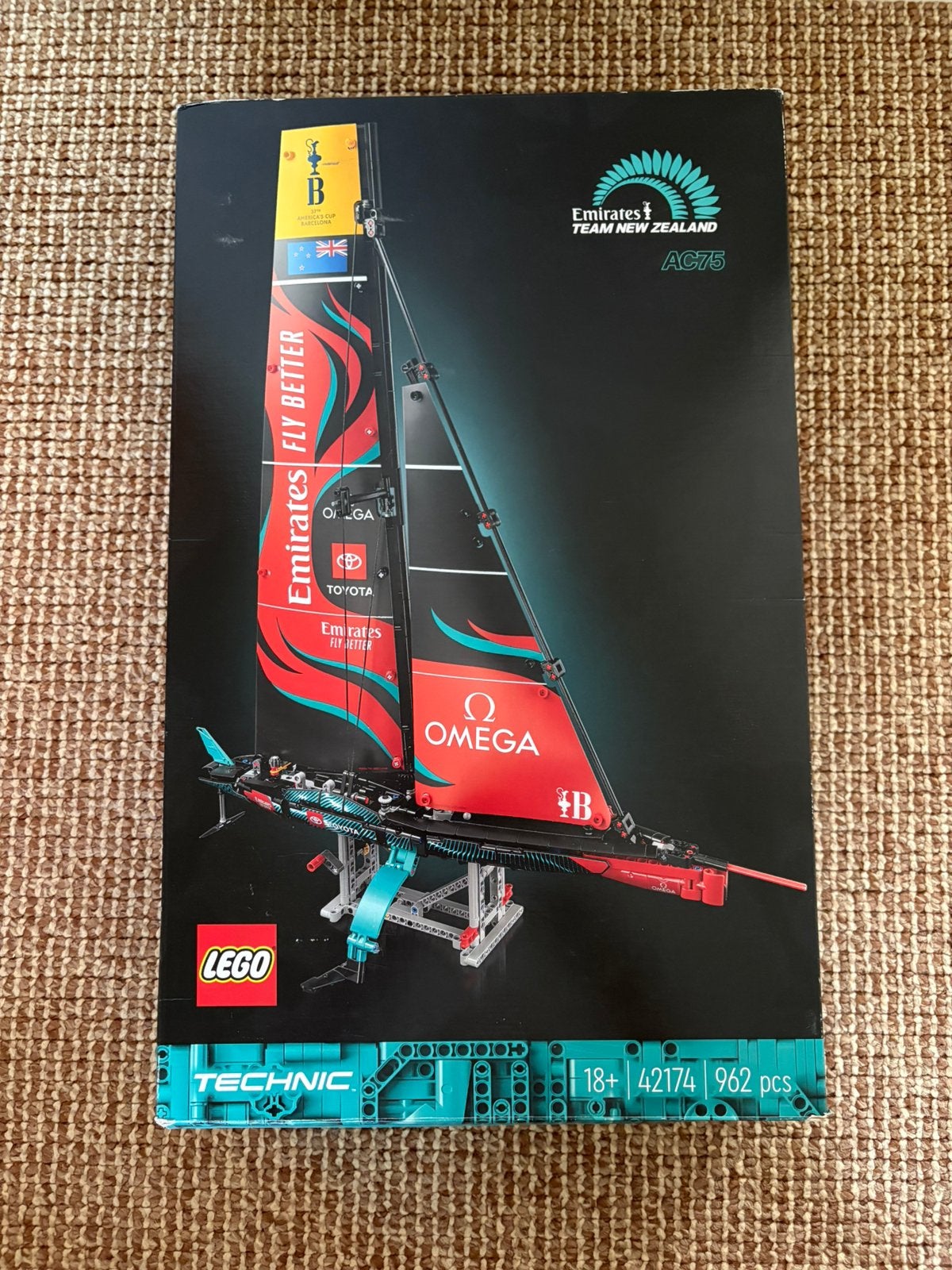 Lego Technic Emirates Team New Zealand AC75 jacht (42174), Kinderen en Baby's, Gebruikt, Lego, Ophalen of Verzenden, Technic