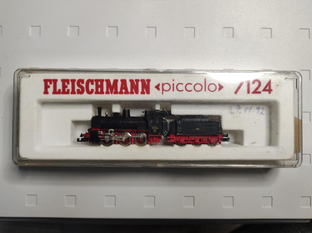 Fleischmann N 7124 Dampflok DRG Br 53 7752 Ep. II in OVP, Fleischmann, Ophalen of Verzenden, Zo goed als nieuw, Analoog