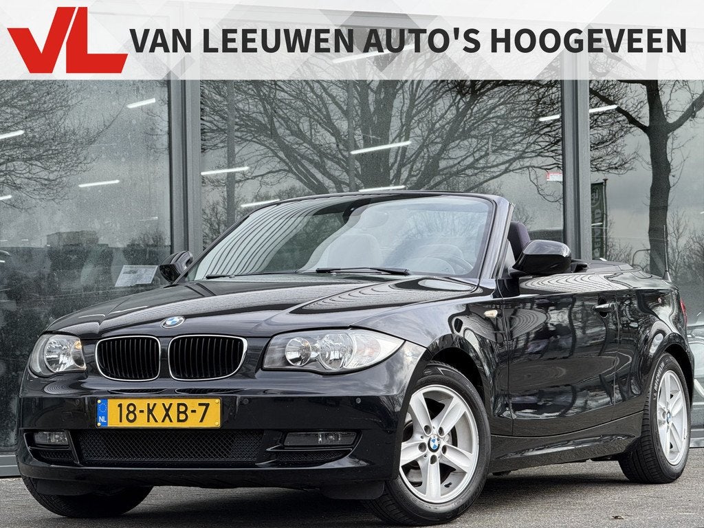 BMW 1 Serie Cabrio 118i Executive, Auto's, 1-Serie, Euro 5, Gebruikt, Zwart