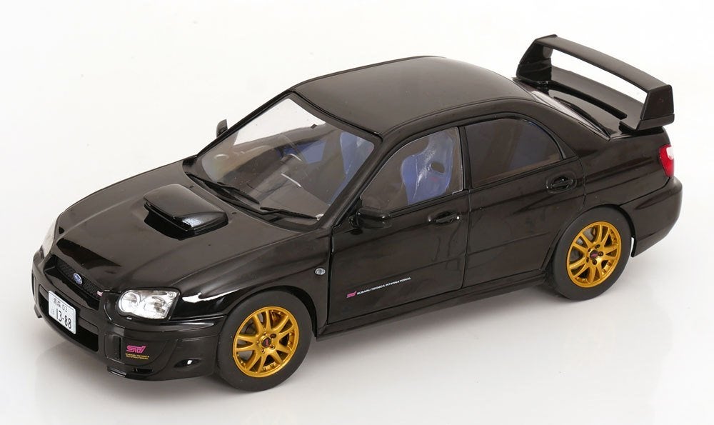 Subaru Impreza WRX STI 2004 Zwart 1-18 Solido, Solido, Tschuiten@hotmail.com, Auto, Solido
