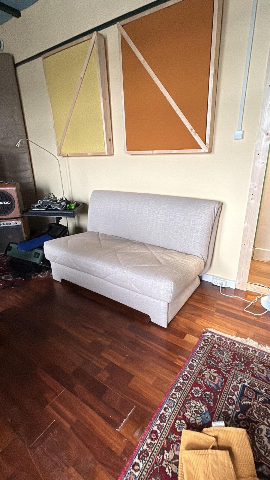 nette slaapbank, Ophalen, Tweepersoons, 140 cm, Zo goed als nieuw