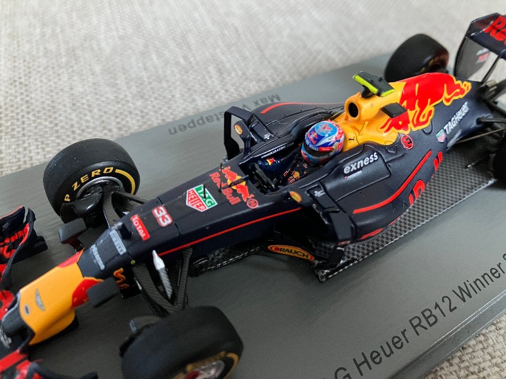 Max Verstappen 1:43 1st win Spanje 2016 RB12 Spark S5019, Ophalen of Verzenden, Nieuw, Formule 1