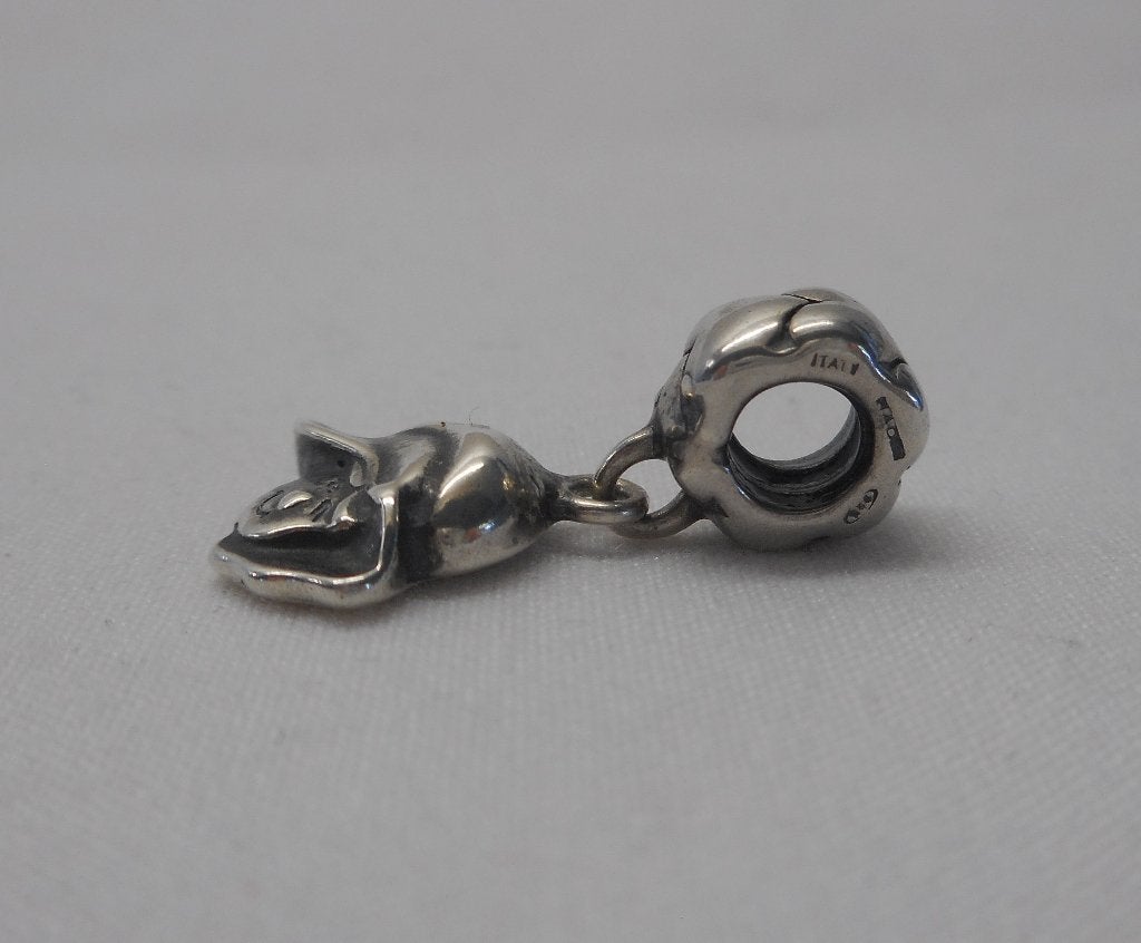Zilveren mooie Bacio Charm bedel nr.1164, Overige merken, Verzenden, Zo goed als nieuw, 1 bedel