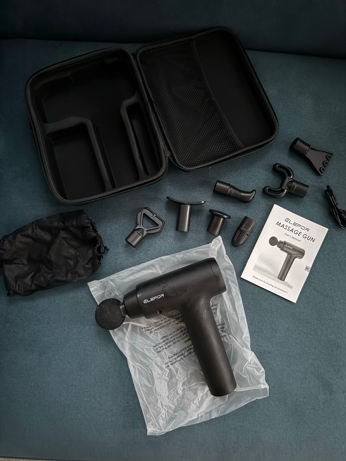 ELEFOR Massage Gun, Ophalen of Verzenden, Zo goed als nieuw, Apparaat